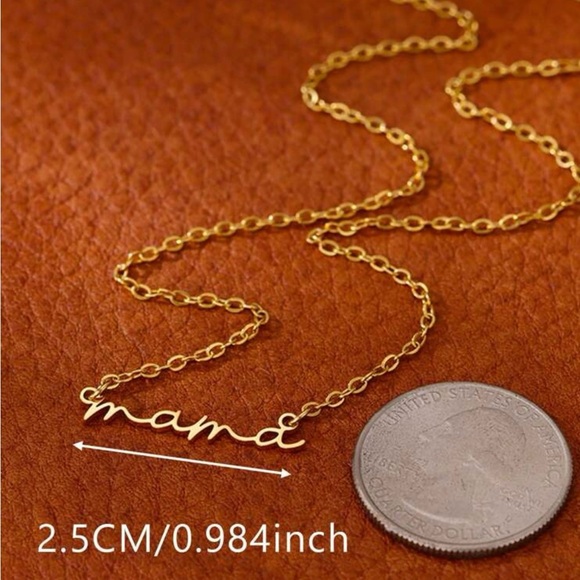 ⭐️Gold Minimalist Mama Necklace - Picture 2 of 2